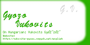 gyozo vukovits business card